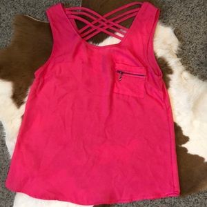 Pink flowy tanktop